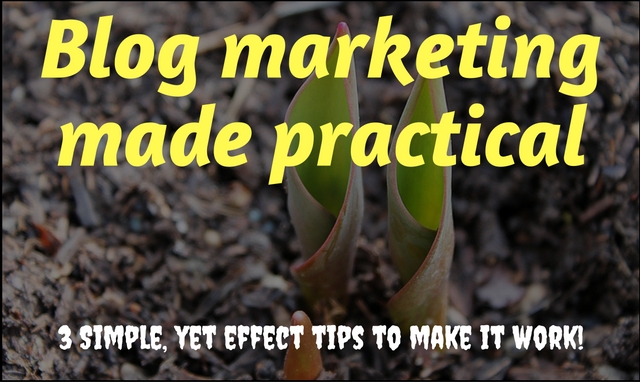 3 Simple but efficient blog marketing tips to market your blog!
